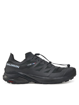 Salomon: Чёрные кроссовки 