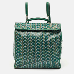 Goyard: Зелёный рюкзак 