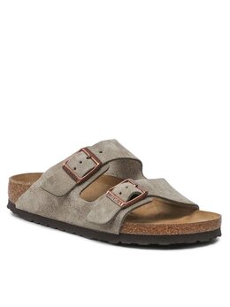 Birkenstock: Серые шлёпанцы 