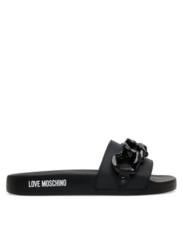 LOVE MOSCHINO: Чёрные шлёпанцы 