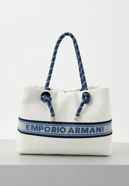 Emporio Armani: Белая сумка 