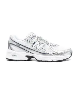 New Balance: Белые кроссовки 