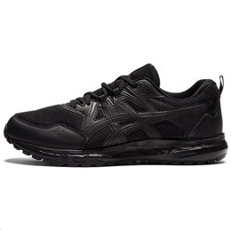 Asics: Чёрные кроссовки 