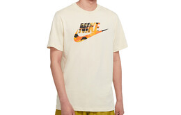 Nike: Бежевая футболка 