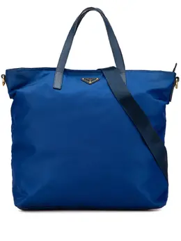 Prada Pre-Owned: Голубая сумка 