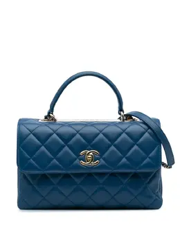 CHANEL Pre-Owned: Голубая сумка 