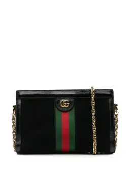Gucci Pre-Owned: Чёрная сумка через плечо 
