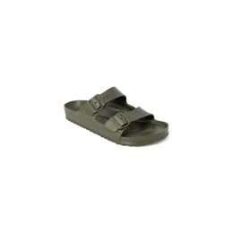 Birkenstock: Зелёные сандалии 