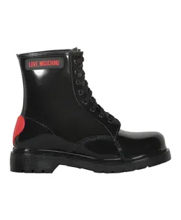 LOVE MOSCHINO: Чёрные ботинки 