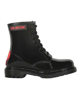 LOVE MOSCHINO: Чёрные ботинки 