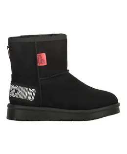 LOVE MOSCHINO: Чёрные ботинки 