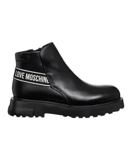 LOVE MOSCHINO: Чёрные ботинки 