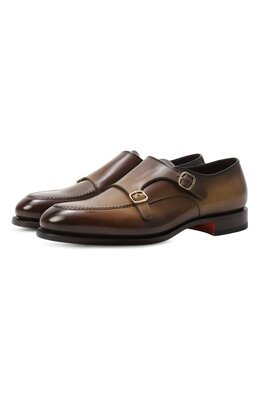 Santoni: Туфли цвета хаки 