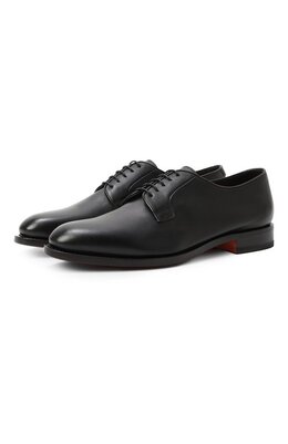 Santoni: Чёрные туфли 