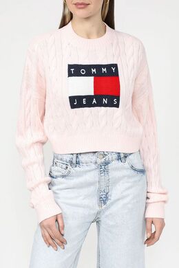 Tommy Jeans: Свитер с косами 