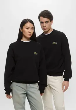 Lacoste: Чёрный свитшот 