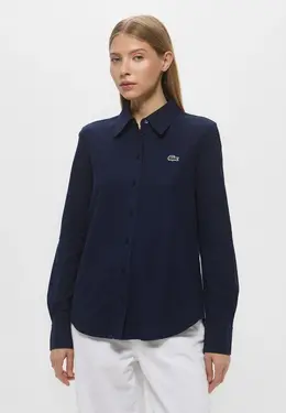 Lacoste: Синяя рубашка 