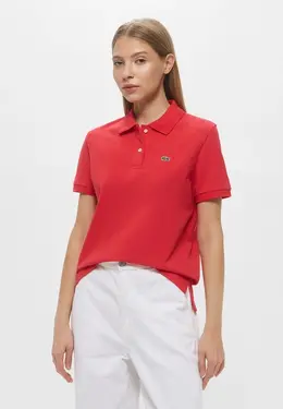 Lacoste: Красное поло 