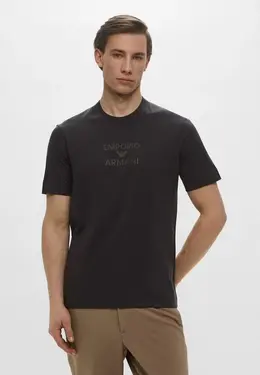 Emporio Armani: Серая футболка 