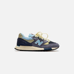 New Balance: Синие кроссовки 