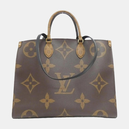 Louis Vuitton: Коричневая сумка-шоппер 