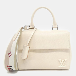 Louis Vuitton: Белая сумка  Épi