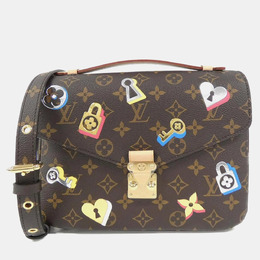 Louis Vuitton: Коричневая сумка  Pochette