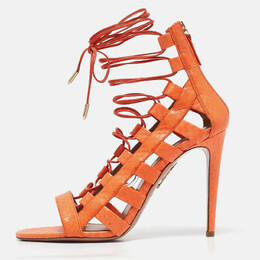 Aquazzura: Оранжевые сандалии 