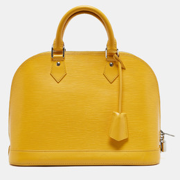 Louis Vuitton: Серебристая сумка  Épi