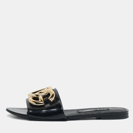 Dolce & Gabbana: Чёрные сандалии 