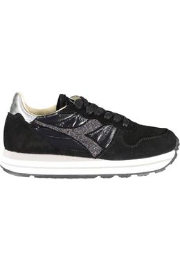 Diadora: Чёрные кроссовки 