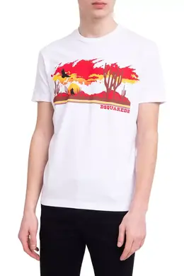 Dsquared2: Белая футболка 