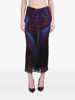 Mugler: Юбка миди 