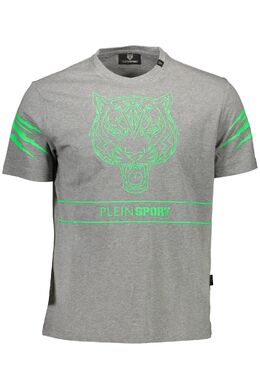 Plein Sport: Серая футболка 