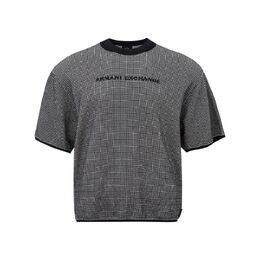 Armani Exchange: Синяя футболка 
