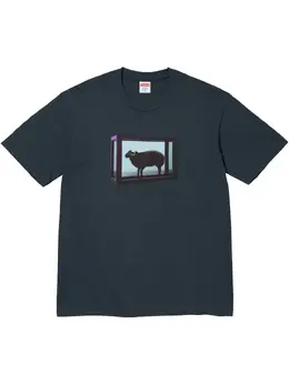 Supreme: Синяя футболка 