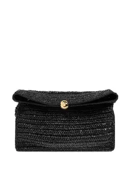 Furla: Чёрный клатч 