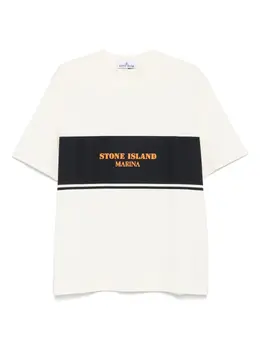 Stone Island: Футболка с принтом 