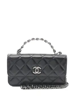 CHANEL Pre-Owned: Серебристая сумка 