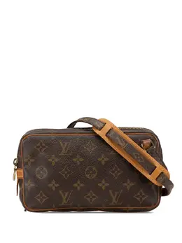 Louis Vuitton Pre-Owned: Коричневая сумка через плечо 