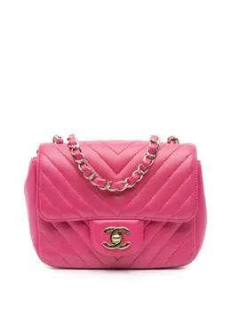 CHANEL Pre-Owned: Розовая сумка через плечо 