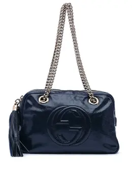 Gucci Pre-Owned: Голубая сумка 