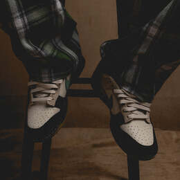 Nike: Чёрные кроссовки  Dunk Low