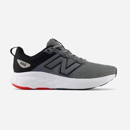 New Balance: Серые кроссовки 