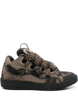 Lanvin: Чёрные кроссовки  Curb