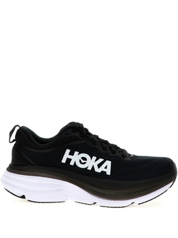 HOKA: Чёрные кроссовки 