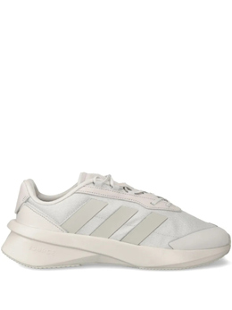 Adidas: Серые кроссовки 
