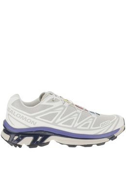 Salomon: Серые кроссовки 