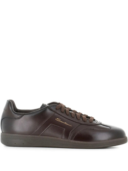 Santoni: Коричневые кроссовки 
