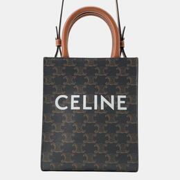Celine: Коричневая сумка-шоппер 